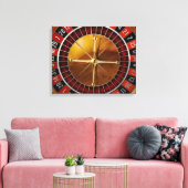 Roulettewiel Canvas Afdruk (Insitu (Woonkamer))