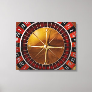 Roulettewiel Canvas Afdruk