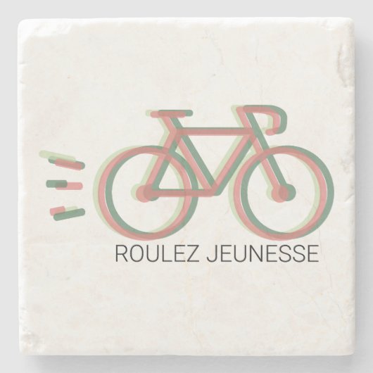 Roulez Jeugd - Glasmasessie Stenen Onderzetter (Voorkant)