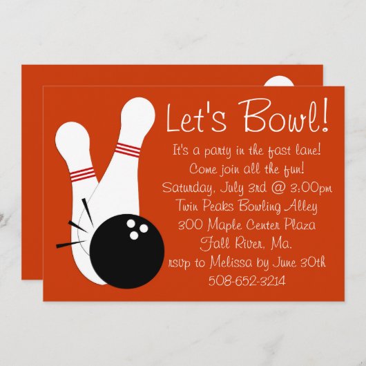 Roulons invitation de partie (Devant / Derrière)