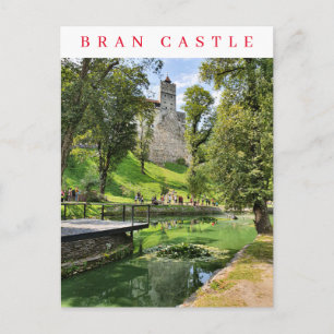 Roumanie Bran Château et jardins vue carte postale