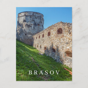 Roumanie Brasov vue tour carte postale