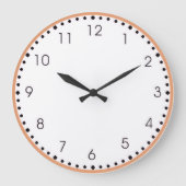 Round Acrylic Wall Clock Grote Klok (Voorkant)