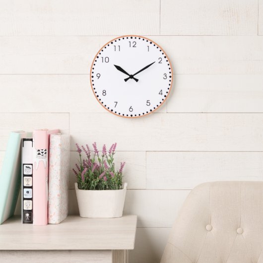 Round Acrylic Wall Clock Grote Klok (Leeskamer)