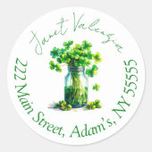 Round address labels (Voorkant)
