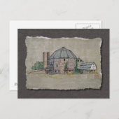 Round Barn Briefkaart (Voorkant / Achterkant)