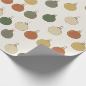 Round Baubles Pattern			 Cadeaupapier (Hoek)