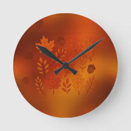 Round clock autumn ronde klok