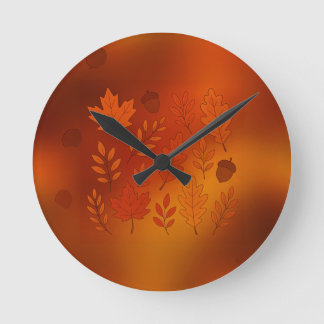Round clock autumn ronde klok