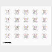 Round Custom Stickers Business Logo Small Minimum (Vel)