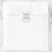 Round Custom Stickers Business Logo Small Minimum (Tas)