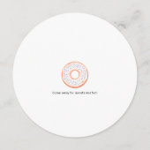 Round Donut Party Girl 10th Birthday Invitation (Dos)