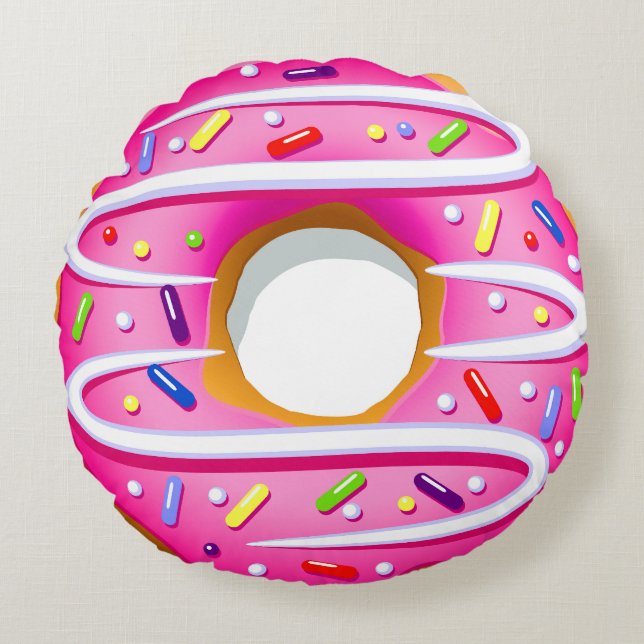 Round Doughnut Pillow - SRF Rond Kussen (Voorkant)