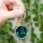 Round Emerald Sleutelhanger (Hand)