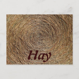 Round Hay Bale Briefkaart
