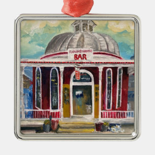 "Round House Bar" in de baai geplaatst Metalen Ornament