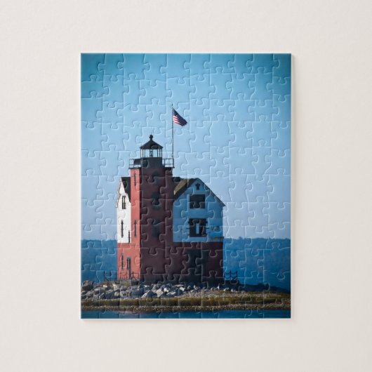 Round Island Lighthouse Legpuzzel (Verticaal)