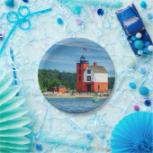 Round Island Lighthouse Papieren Bordje (Feest)