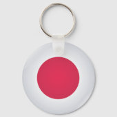 Round Japan Flag Sleutelhanger (Achterkant)