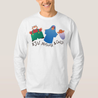 "Round John Virgin", moeder en kind, Shirt met Ker