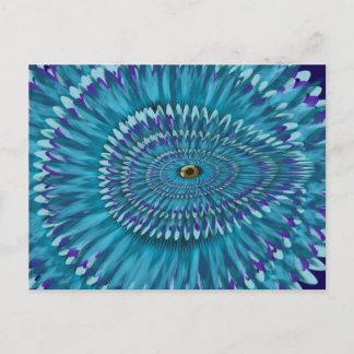 Round Jurassic EYE SEE YOU doodle Briefkaart