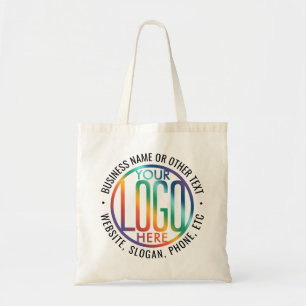 Round Logo Company Branded Business Promotion Tote Bag