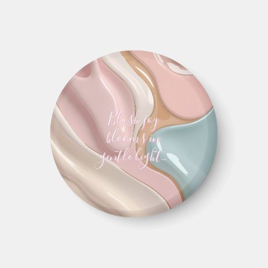 Round magnet in stylish abstract graphic (Devant)