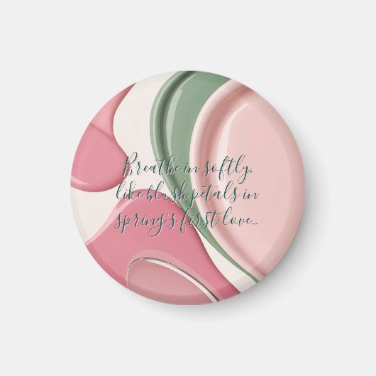 Round magnet in stylish abstract graphic (Devant)