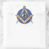 Round Masonic Sticker (Tas)