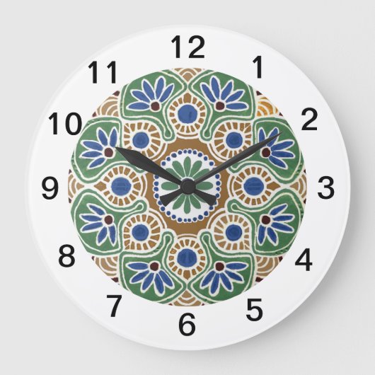 Round Medallion Wall Clock Grote Klok (Voorkant)
