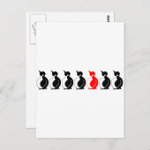 Round Penguin-groep Briefkaart (Voorkant / Achterkant)