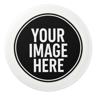 Round Photo Upload Cabinet Knob Pull Keramische Knop