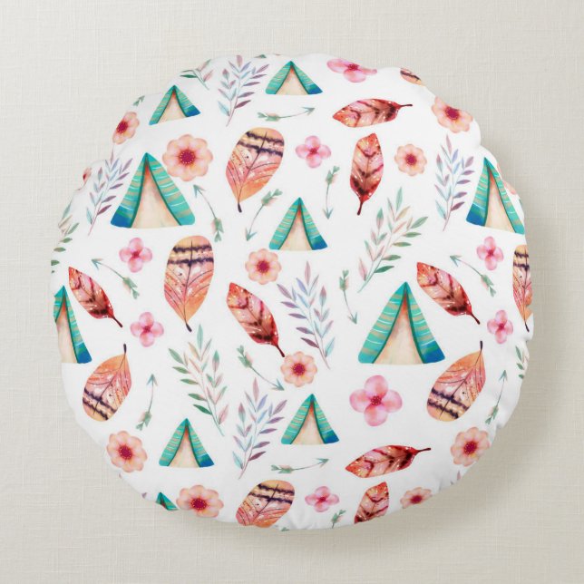 Round Pillow design  Rond Kussen (Voorkant)