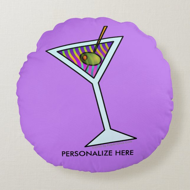 ROUND PILLOW - ONTWERP MARTINI ROND KUSSEN (Voorkant)