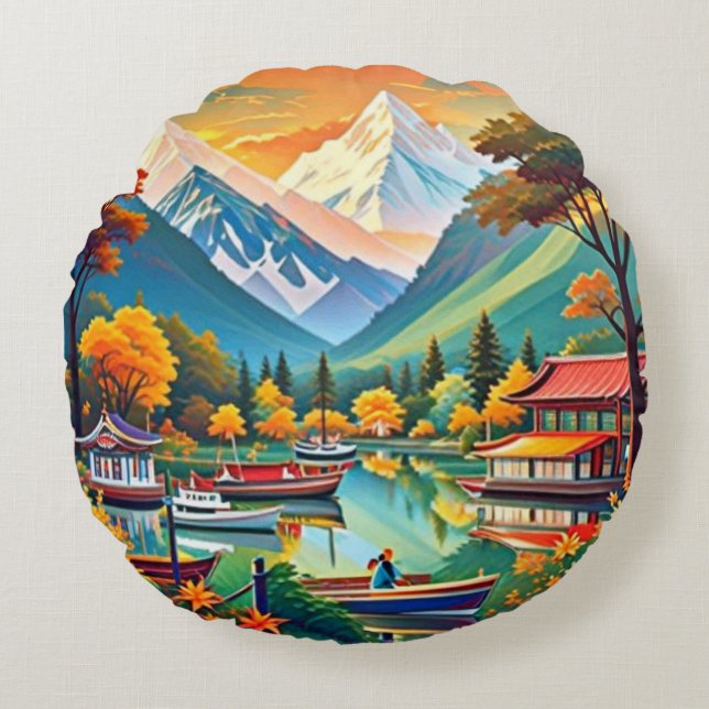 Round Pillow Rond Kussen (Voorkant)