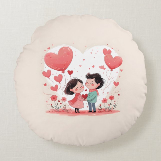 Round Pillow Rond Kussen (Voorkant)