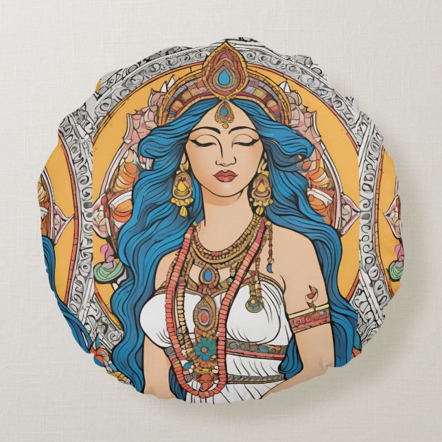 Round Pillow Rond Kussen (Achterkant)