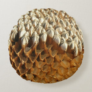 Round Pillow - Zonnebloemzaad Rond Kussen