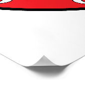 Round Poland Canada Leaf Poster (Hoek)