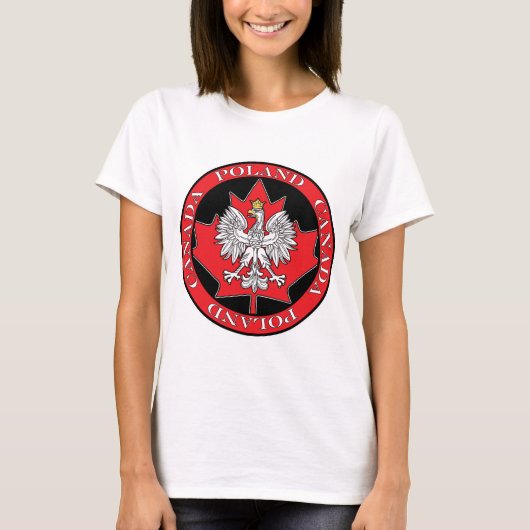 Round Poland Canada Leaf T-shirt (Voorkant)