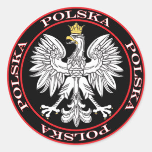 Round Polska Eagle Ronde Sticker