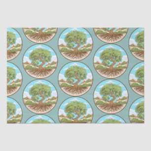 Round Pouf Tissuepapier