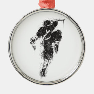 Round Premium Ninja Ornament