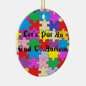 Round Puzzle Piece Ornament (Rechts)