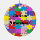 Round Puzzle Piece Ornament (Achterkant)