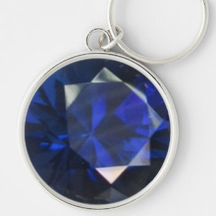 Round Sapphire Sleutelhanger