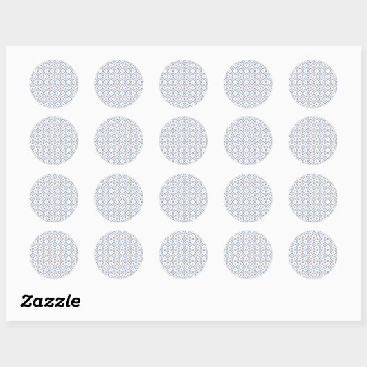 Round sticker design with a white background (Feuille)