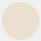 Round stickers featuring a pattern of pastel  (Devant)