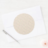 Round stickers featuring a pattern of pastel  (Envelop)