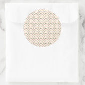 Round stickers featuring a pattern of pastel  (Tas)